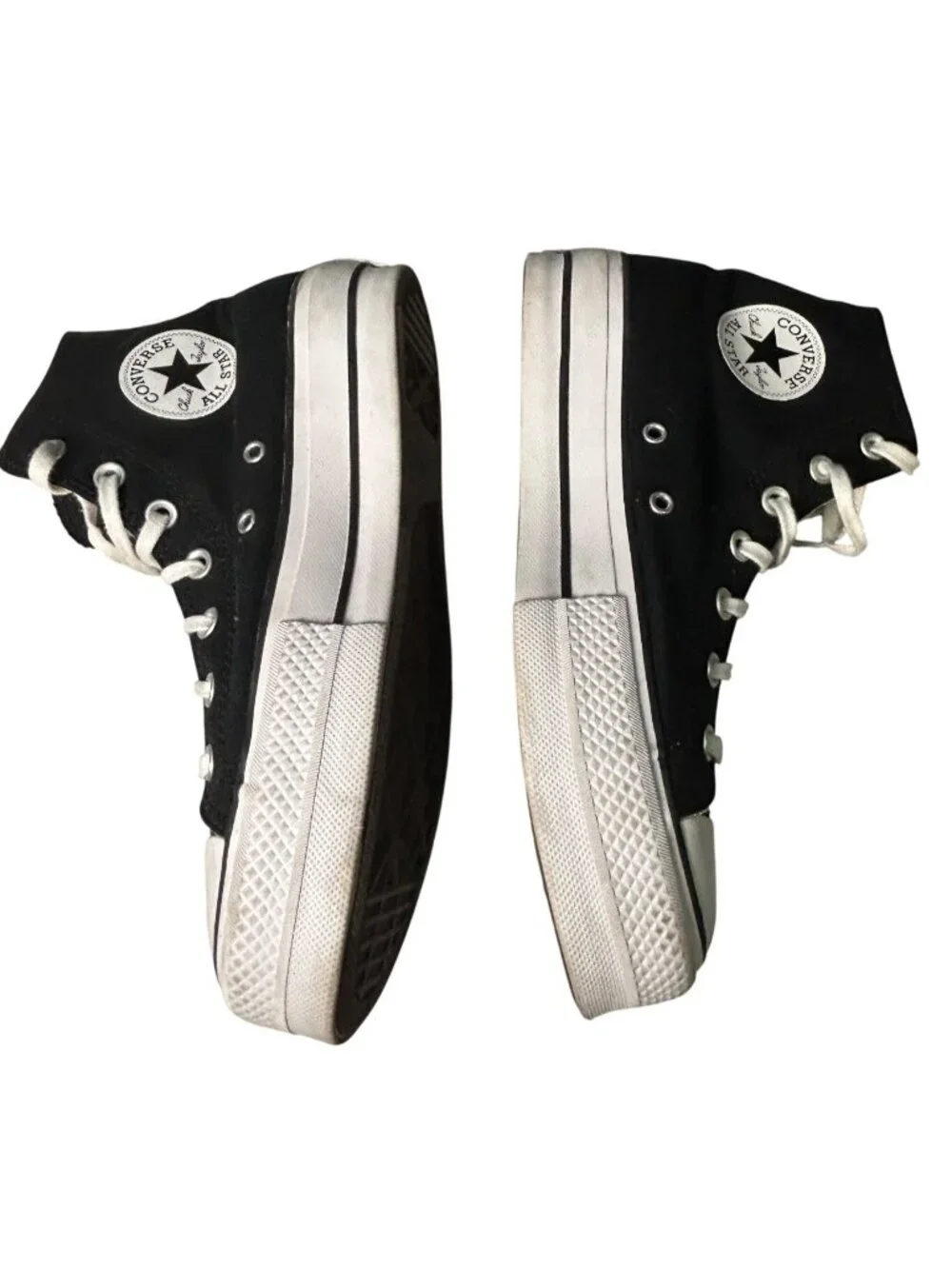 Converse Chuck Taylor All Star Platform Women's 9 Black Canvas High-Top Sneakers - Picture 5 of 16